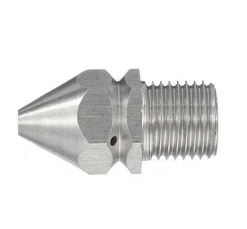 Buse vapeur inox spéciale avec jets multiples avant et arrière – idéal pour nettoyage tuyaux et canalisations